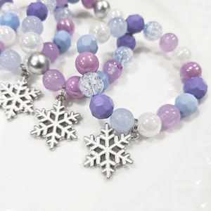 Frozen Bracelet Kit, Snowflake Party Favors, DIY Bracelets for kids, Girls birthday party favors, Frozen Party Favors, Kids bracelet