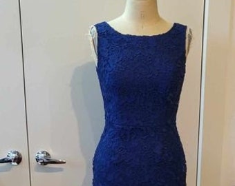 1950s  style madmen lace wiggle dress Size 8