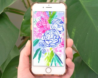 | de fond d’écran floral Bouquet de fleurs Téléphone Fond d’écran | | d’art floral | d’illustration de bouquet de fleurs Nature Illustration Téléphone Arrière-plan