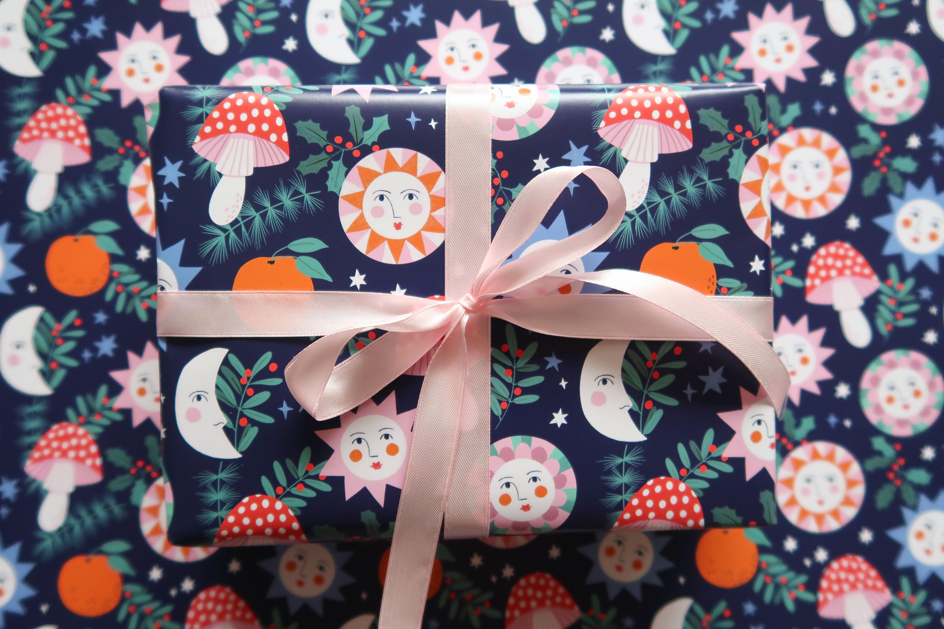 Celestial Wrapping Paper Celestial Stationary Illustrated | Etsy