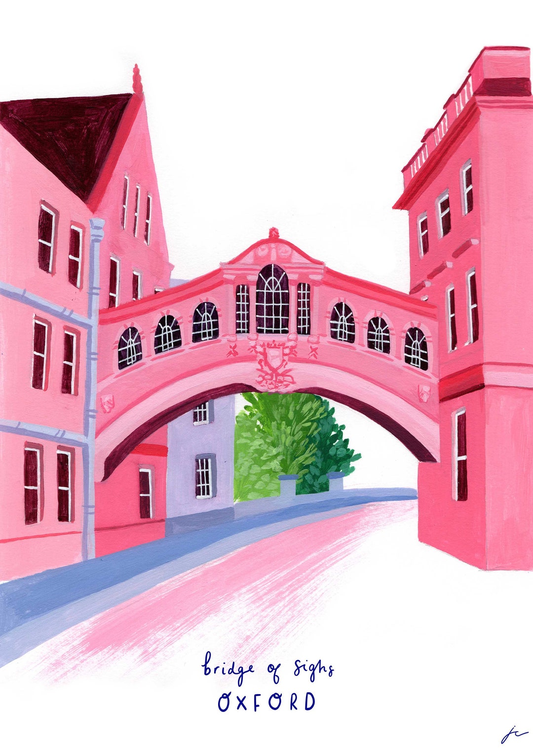 A4 Oxford Illustration Print Oxford Illustration Travel Etsy UK