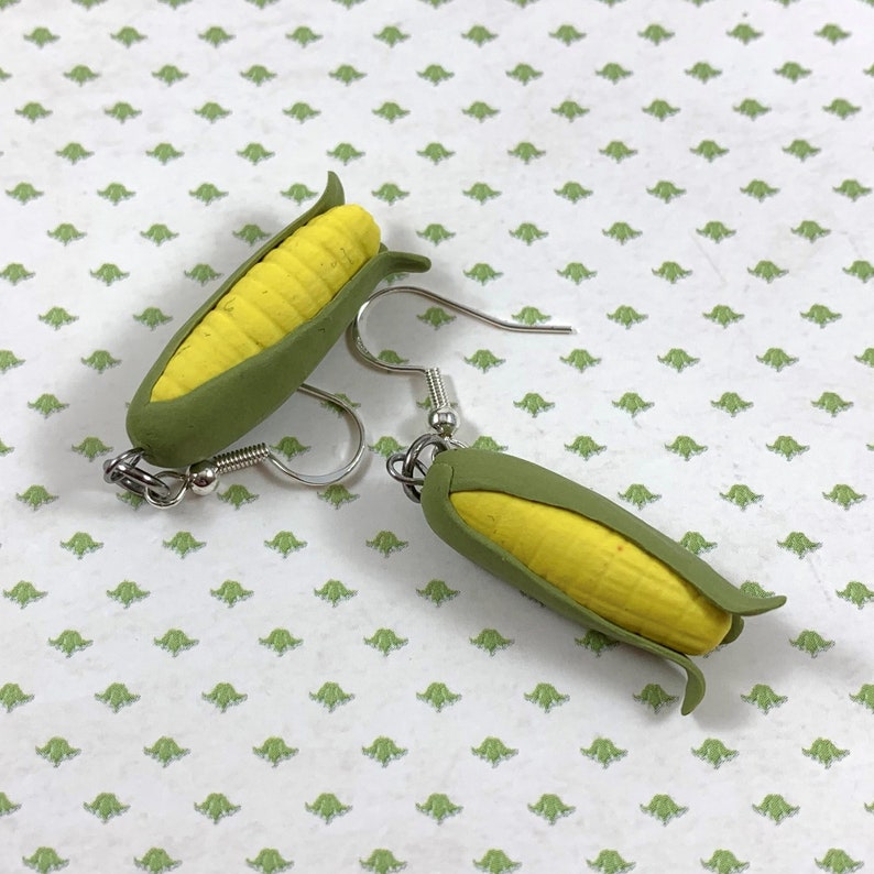 Polymer Clay Corn On The Cob Earrings Polymer Clay Corn On The Cob Food Jewelry Clay Farm Vegetable Corn On The Cob Jewelry