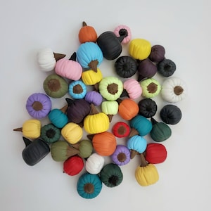 Pumpkin Polymer Clay Miniature  - Fall Pumpkin Miniature  - Thanksgiving Pumpkin Miniature - Thanksgiving Pumpkin Fairy Garden