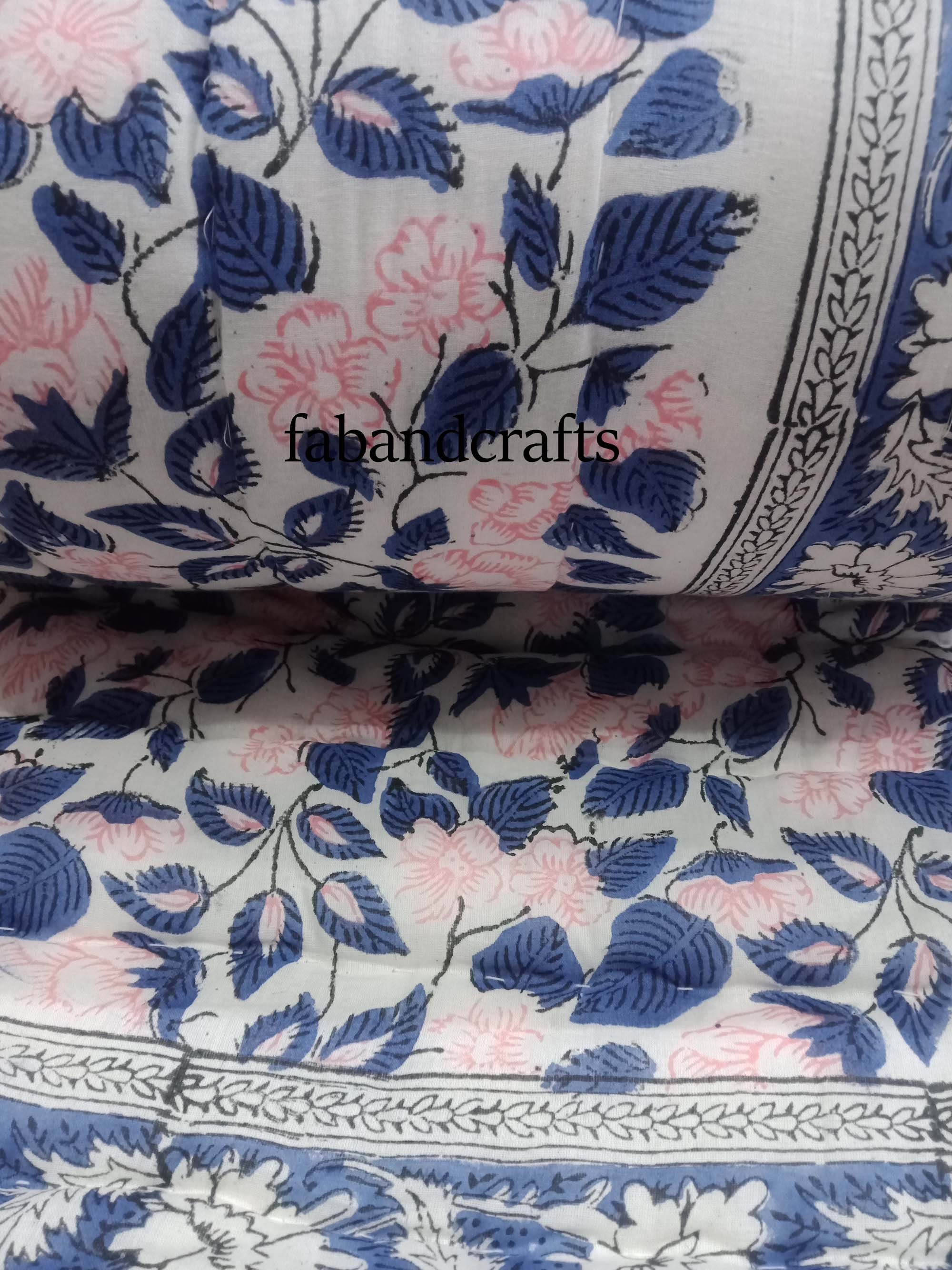 Jaipur Quilt Hand Block Print Quilt Cotton Based Quilts Etsy UK