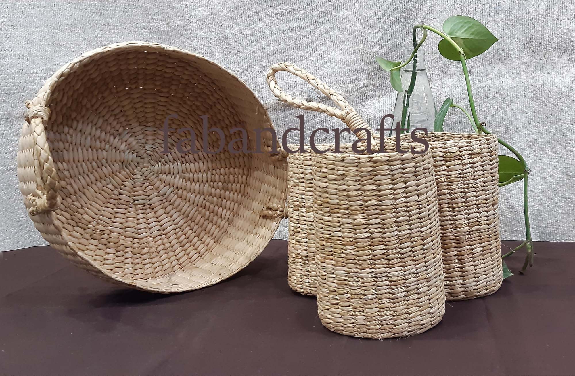 Beautiful Overwhelming Bamboo Basket Combo Pack of 2 Bamboo Etsy UK