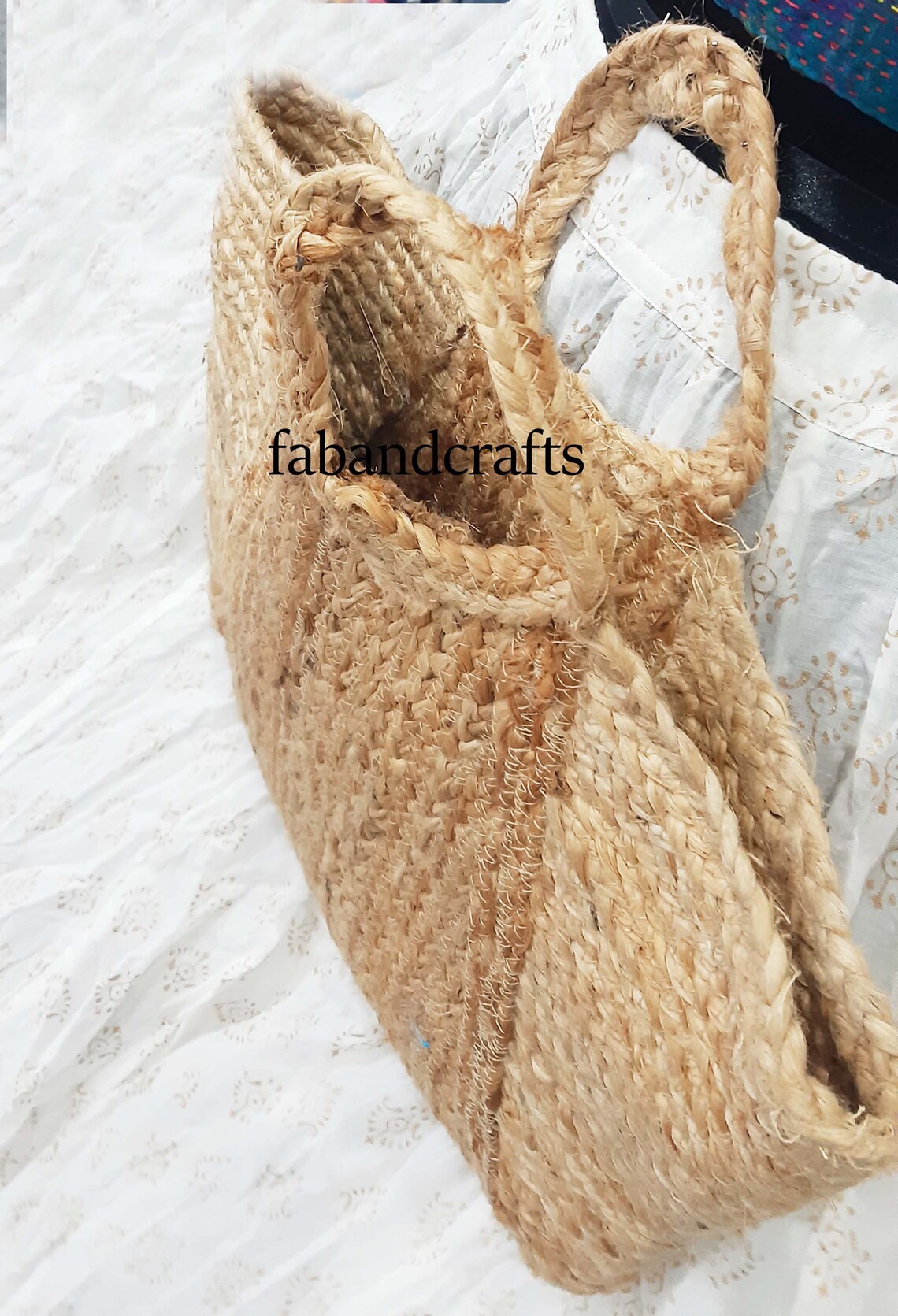 Jute Braided Hand Bag Jute Bag Sustainable Bag Hand Braided Etsy