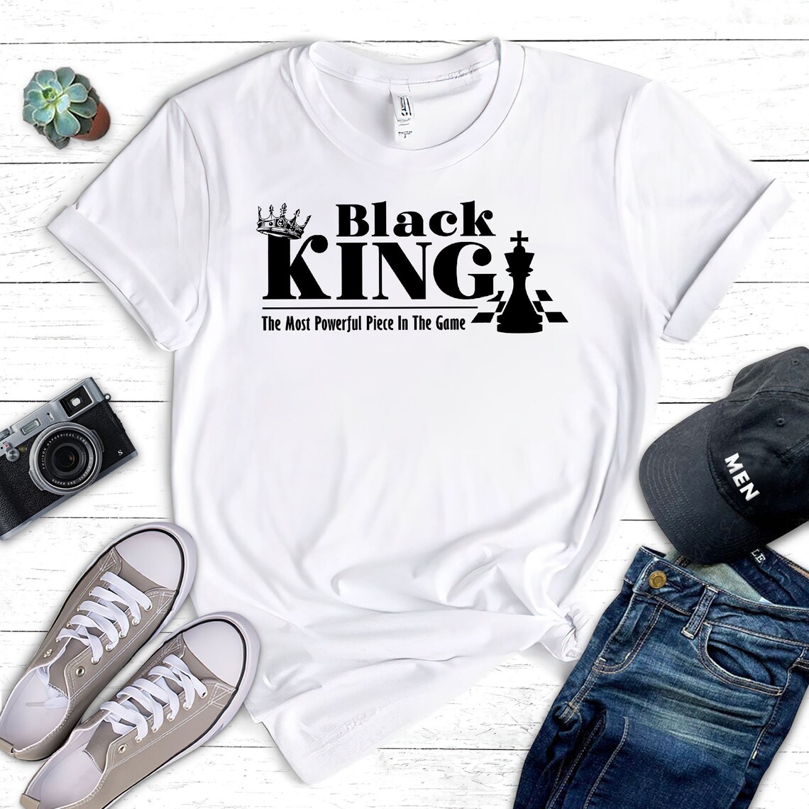Black King Shirt The Most Powerful Piece Tee Black Pride Etsy