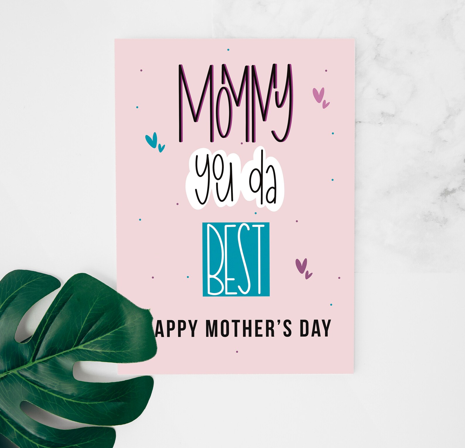 Youre the Best Mum, Instant Download, Happy Mothers Day Card, Mother's