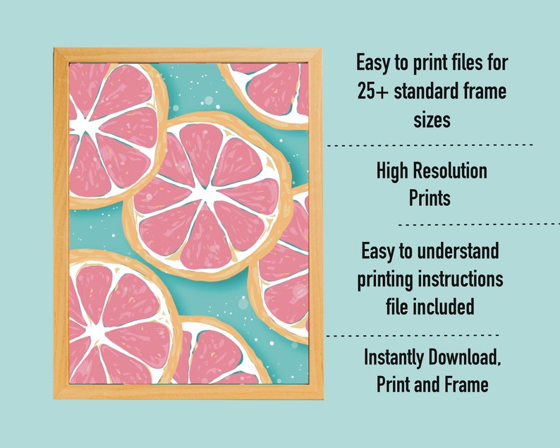 Lemons Poster Digital Download, Lemon Decor, Lemon Wall Art, Kitchen Print, Lemon Art Decor, Food Decor, Kitchen Fruit Art, Half lemon image 9