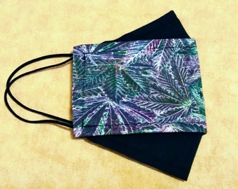 Pot leaf reusable face masks