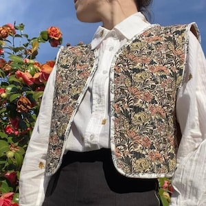 Veste matelassée patchwork sans manche imparfaites image 1