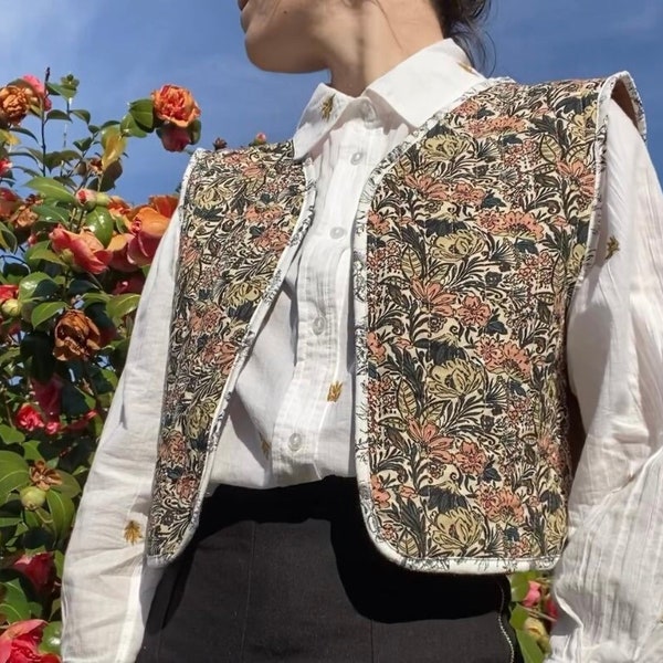 Veste matelassée - patchwork - sans manche - imparfaites