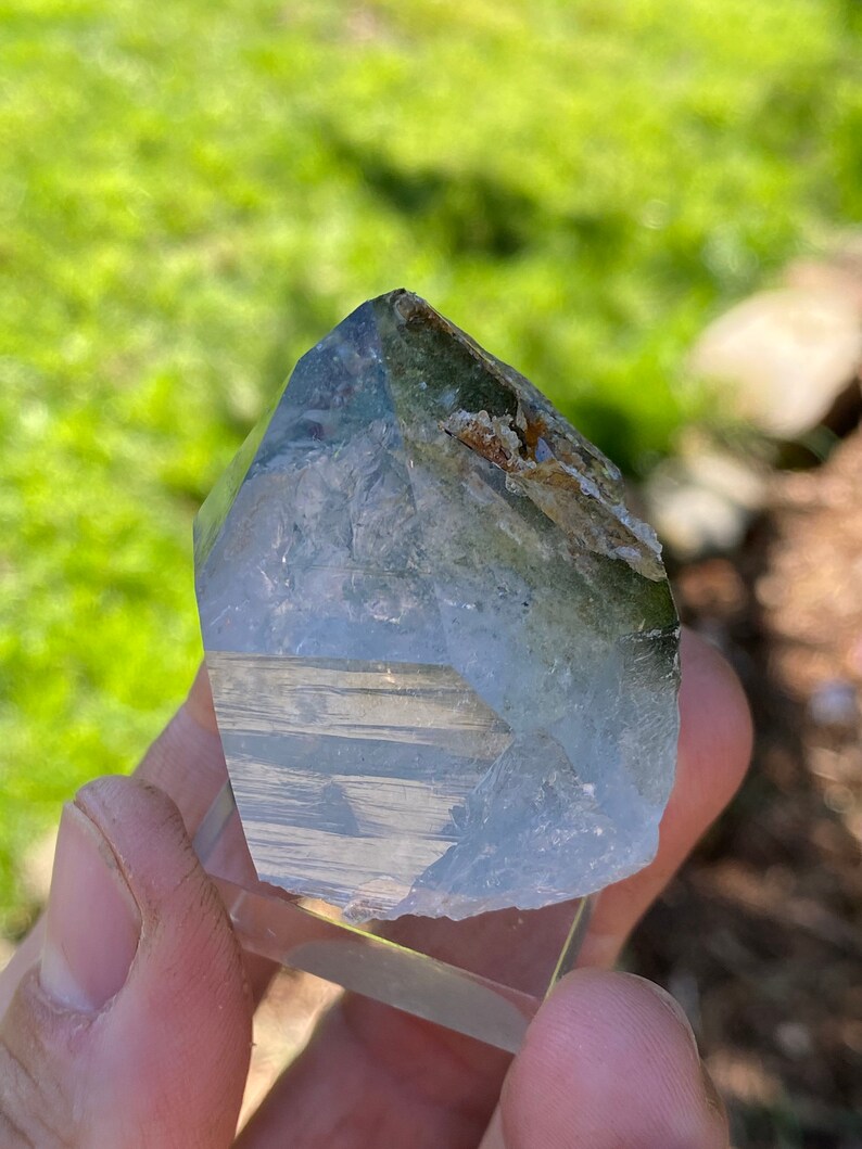 Swiss Chlorite Included Phantom Quartz