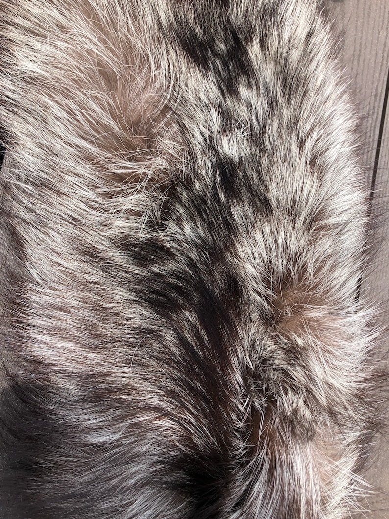 Real Silver Fox Pelt Skin Fur | Etsy