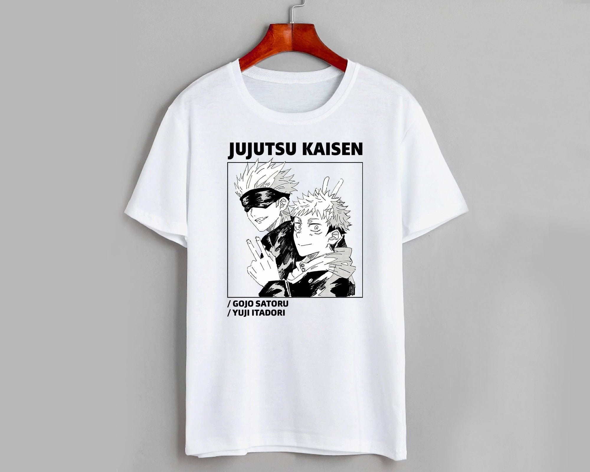 Jujutsu Kaisen T-Shirt Gojo and Yuji Shirt Japanese Anime | Etsy