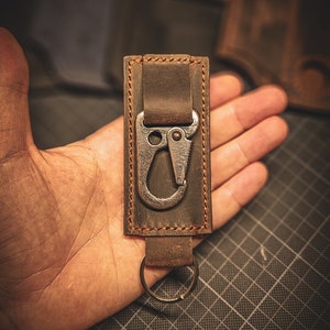 キークリップスター EDC キーチェーン、ベルトクリップ、キーフォブ、金属フックキー、レザーキーストラップ、クリップキーチェーン、キーホルダー、レザーキーオーガナイザー