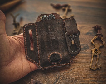 Funda multiherramienta de cuero para cinturón Leatherman Wave Charge, funda para herramientas hecha a mano ROAR