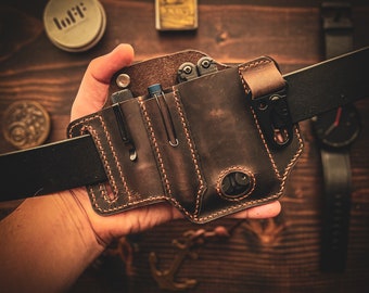 Funda de cuero para cinturón multiherramienta Leatherman Wave Charge, funda de bolsillo, herramienta de transporte hecha a mano GORM