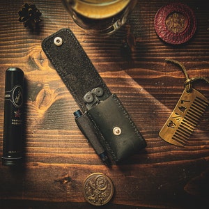 FREYR - Leatherman Wave/Charge EDC - Fodero con passante per cintura, organizer in pelle Caddy, organizer tascabile, tasca in pelle personalizzata, custodia EDC