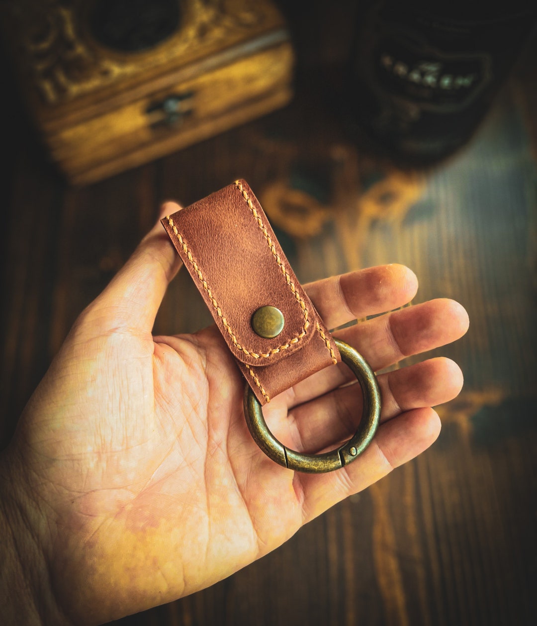 Leather Knife Sheath Dangler With Sheath Belt Loop for Outdoor or