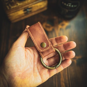 Gürtelschlaufe aus Leder mit Gürtelschlaufe für Outdoor und Bushcraften