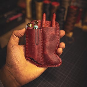 Handcrafted Leather EDC Tool Pouch – KNIPEX Cobra 125 Holster image 10
