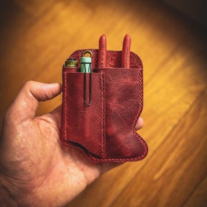 Handcrafted Leather EDC Tool Pouch – KNIPEX Cobra 125 Holster image 15