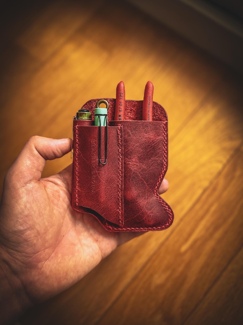 Handcrafted Leather EDC Tool Pouch – KNIPEX Cobra 125 Holster image 15