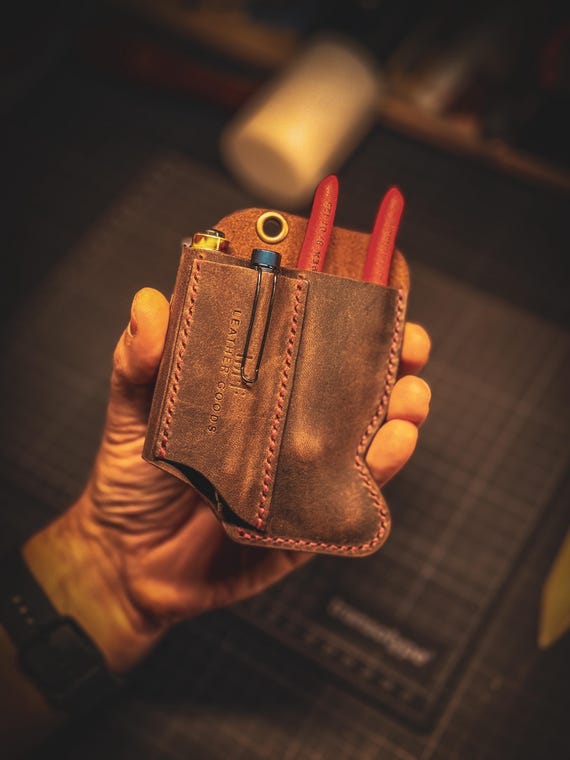 Handcrafted Leather EDC Tool Pouch – KNIPEX Cobra 125 Holster