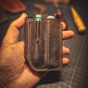 Björn EDC Taschenorganizer, EDC Beutel, EDC Wallet, Taschenbeutel, Leder Pocket Slip