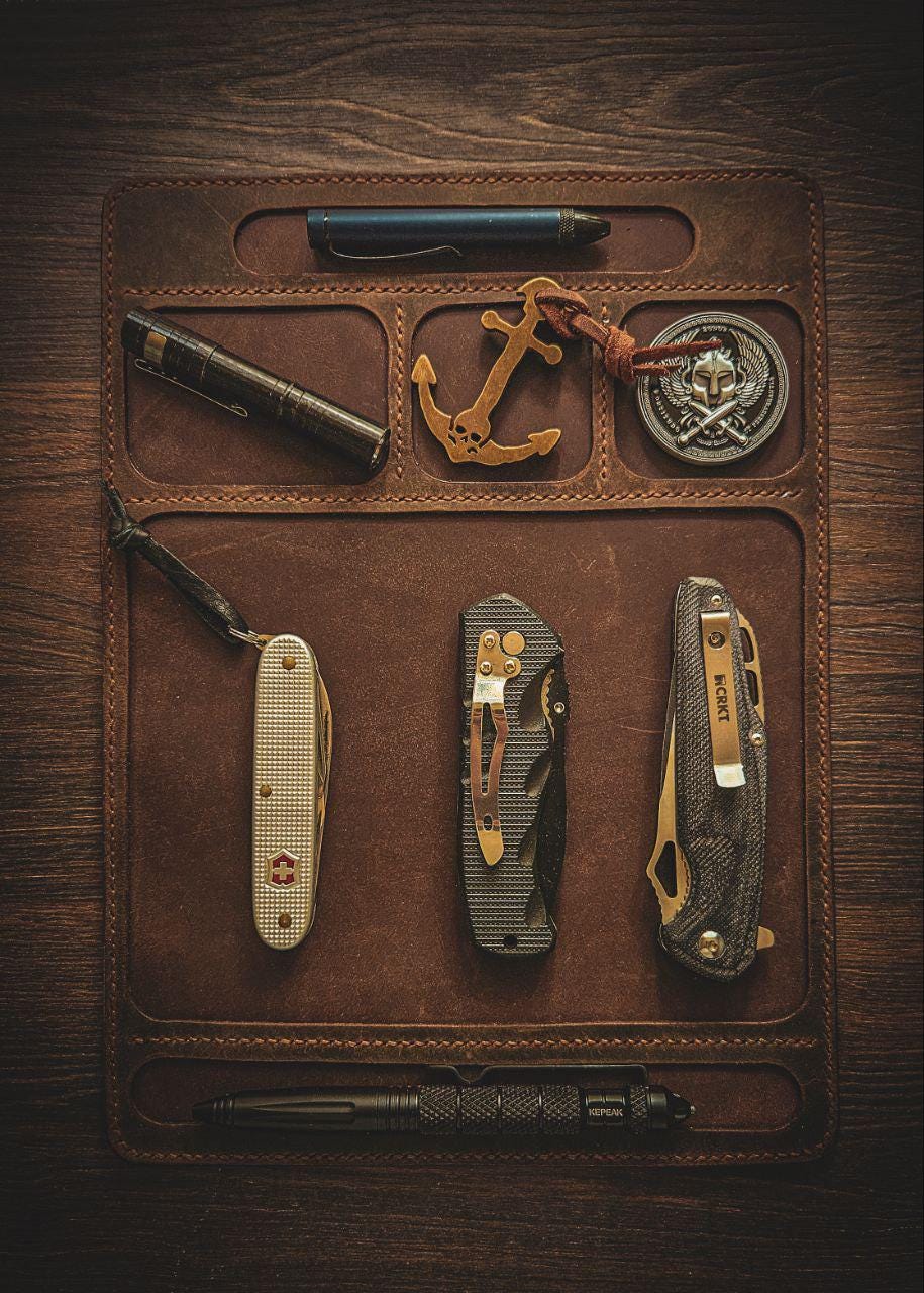 Leather Knife Maintenance Pad EDC Tool Care Workbench Mat