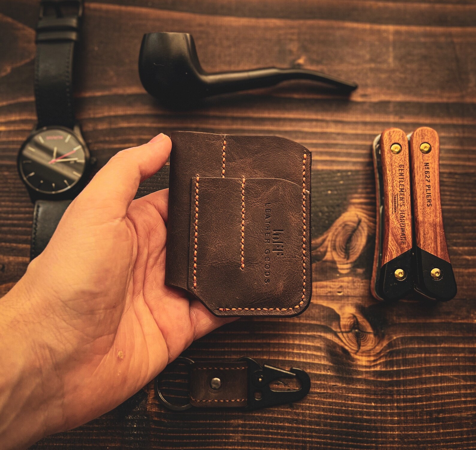 THOR EDC Caddy Leather Organizer EDC Caddy Edc Leather Slip Etsy