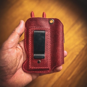 Handcrafted Leather EDC Tool Pouch – KNIPEX Cobra 125 Holster image 13