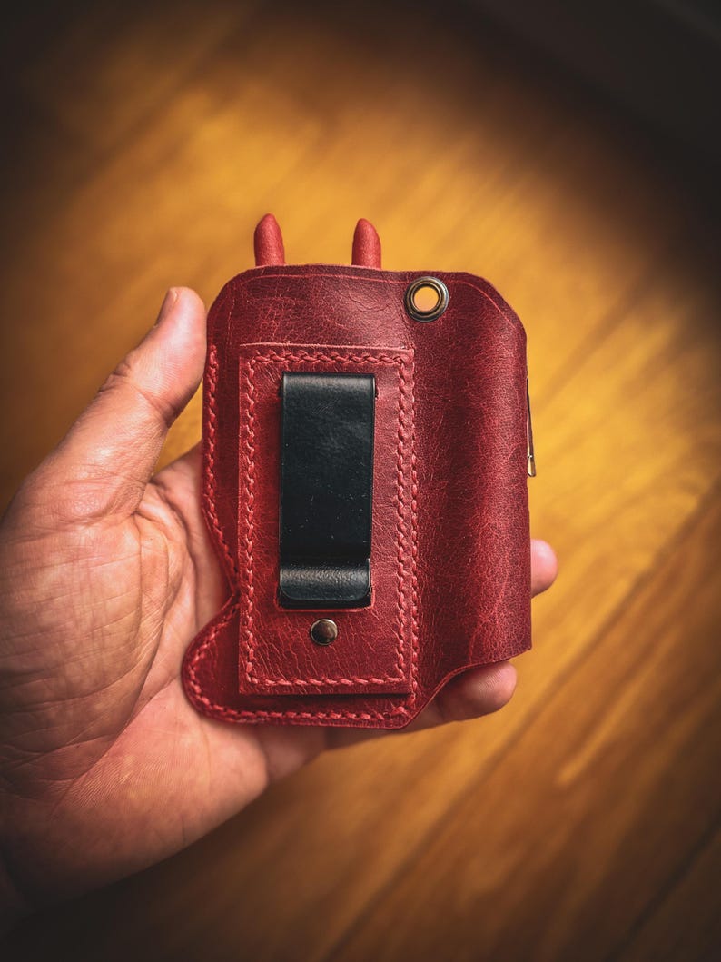 Handcrafted Leather EDC Tool Pouch – KNIPEX Cobra 125 Holster image 13