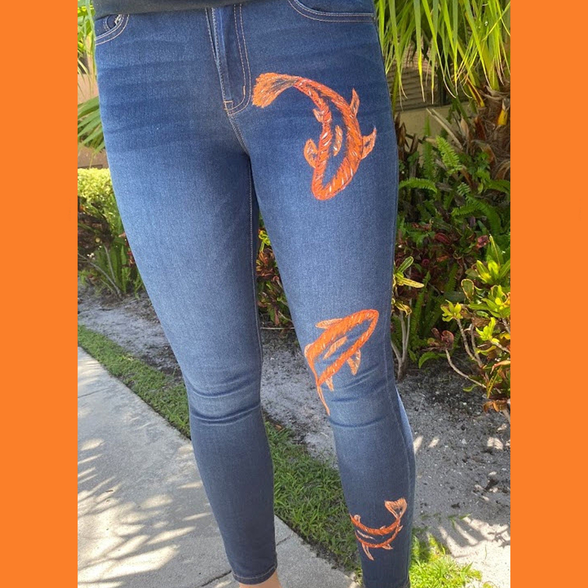 Adore You by Harry Styles Painted Jeans 