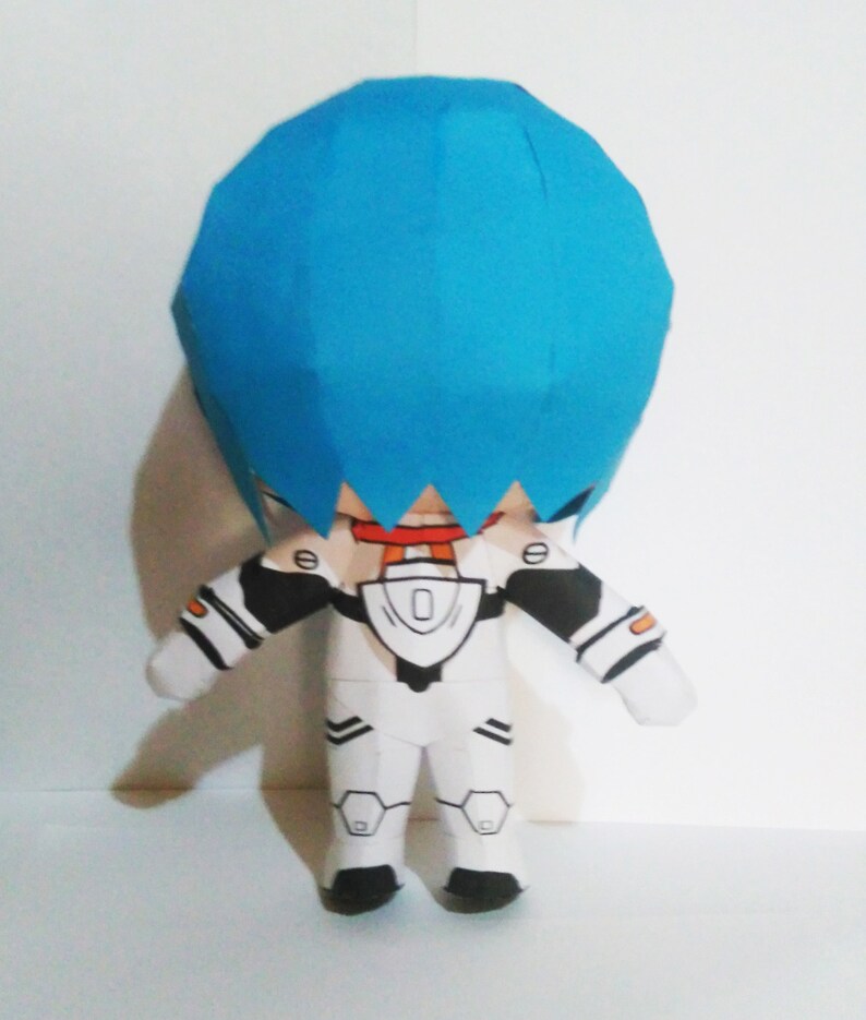 Rei chiquita, rei chikita, papercraft, origami, evangelion