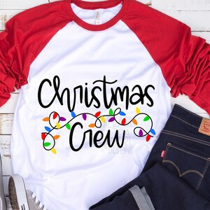 Christmas Crew SVG, Christmas Lights SVG, Funny Christmas SVG, Family, Kids, Merry Christmas Svg, Bright & Merry Svg, Commercial Use