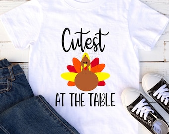 Cutest Turkey SVG, Thanksgiving SVG, Turkey SVG, Thanksgiving Cut File, Thanksgiving Shirt, Turkey Clipart, Kids, Baby, Instant Download