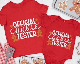 Official Cookie Tester SVG, Kids Christmas Svg, Christmas Baking SVG, Funny Christmas Svg, Christmas Cut File, Cricut, Instant Download