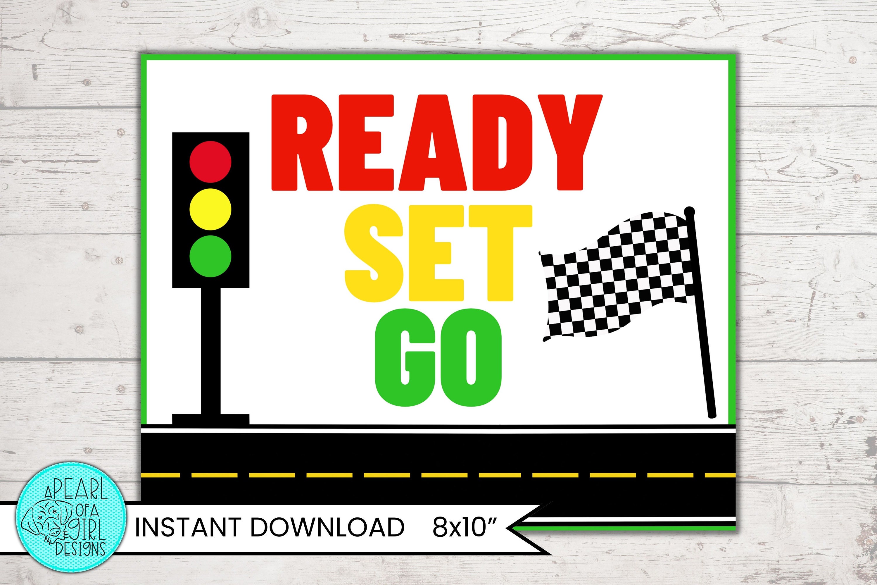 Race Car Party Signs, Race Car Birthday Party Decoration, Car Party ...