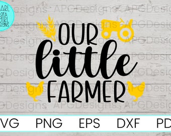 Unser kleiner Bauer SVG, Zukünftiger Bauer SVG, Bauernhof SVG, Bauernhof Svg, Bauernhof Plotterdatei, Baby Svg, Cricut Datei, Sofort Download