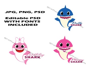 Mommy Shark Png Etsy Uk