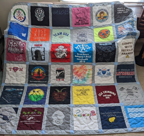 Tshirt blanket etsy hotsell