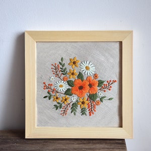 Floral Embroidery Craft Kit With an Enchanting Pattern for 20 - Etsy UK