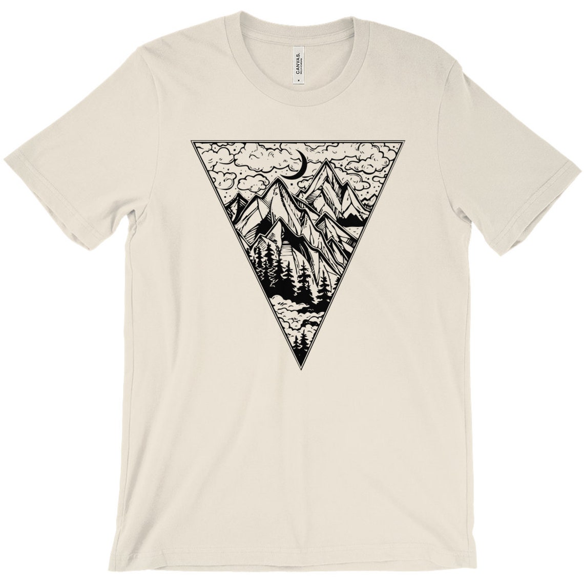 Mountains Forest Shirt Nature TShirt Trees Shirt Etsy