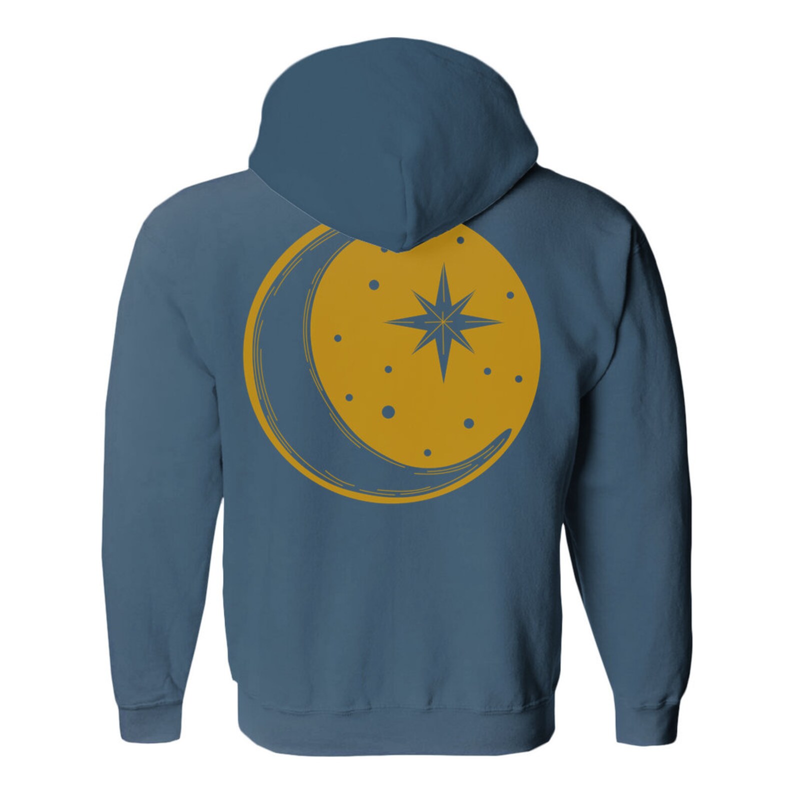 Unisex Celestial Hoodie Moon & Stars Hooded Sweatshirt | Etsy