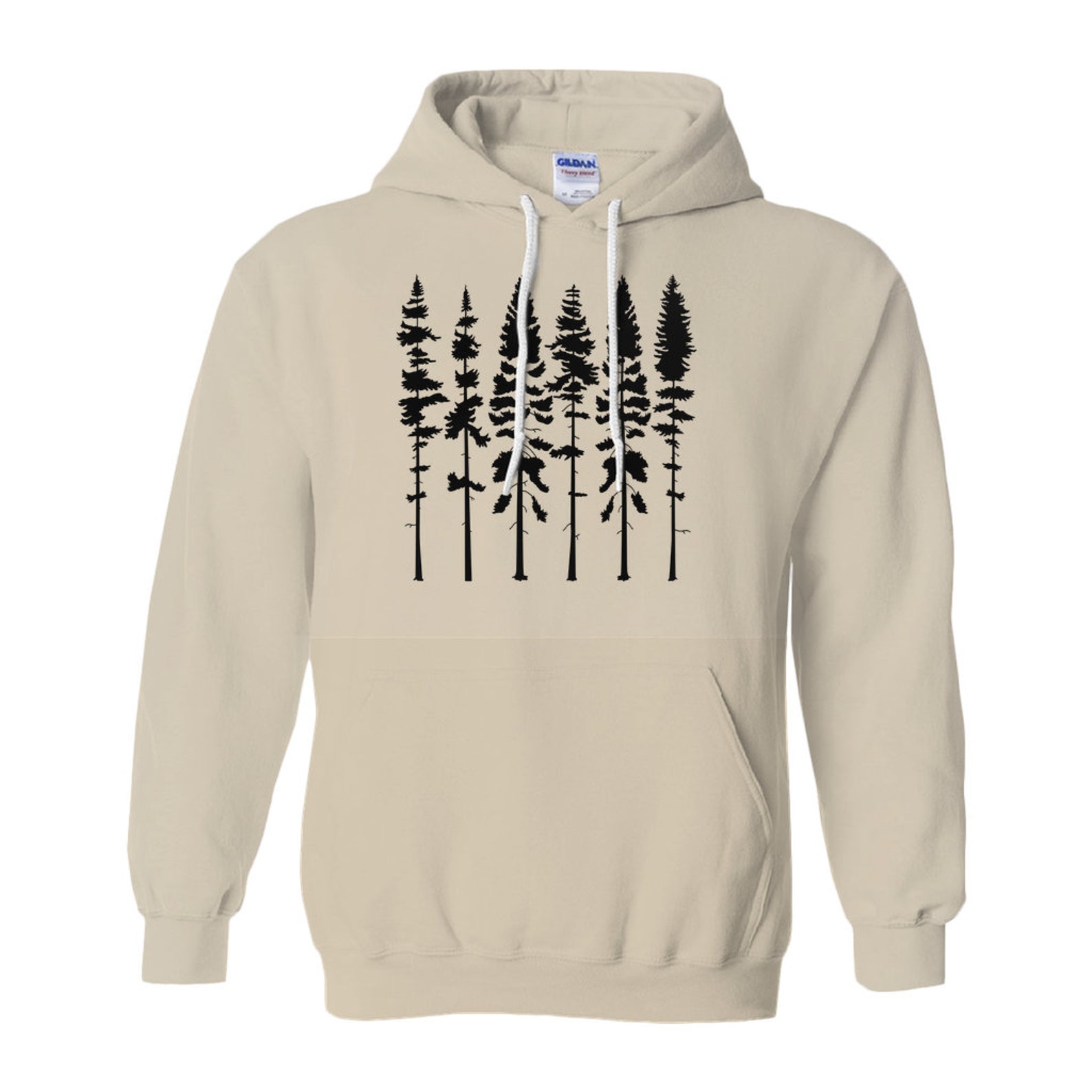 Trees Nature Hoodie Unisex Hooded Sweatshirt Forest Hoodie Etsy