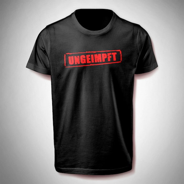 T-Shirt 'UNGEIMPFT' mit Rahmen