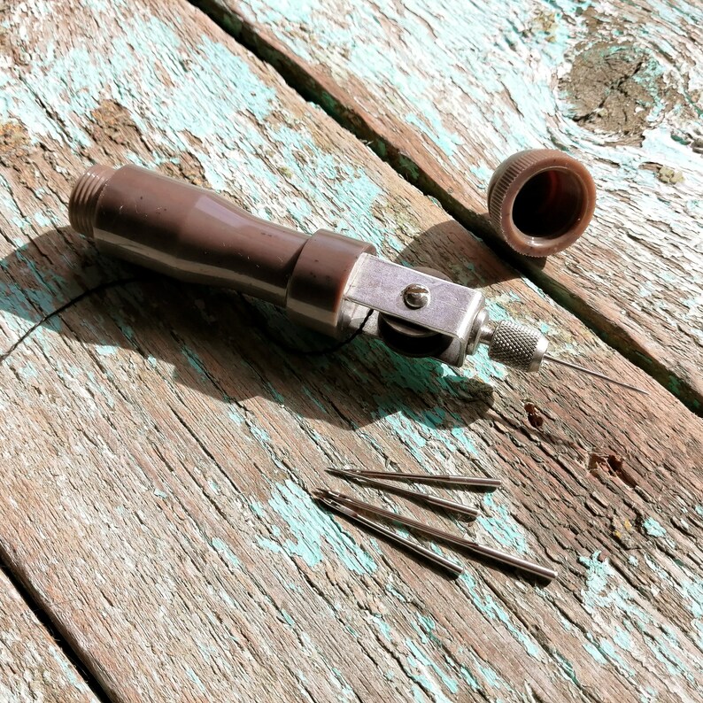 Vintage sewing awl made in USSR Leather punch tools Gift Etsy