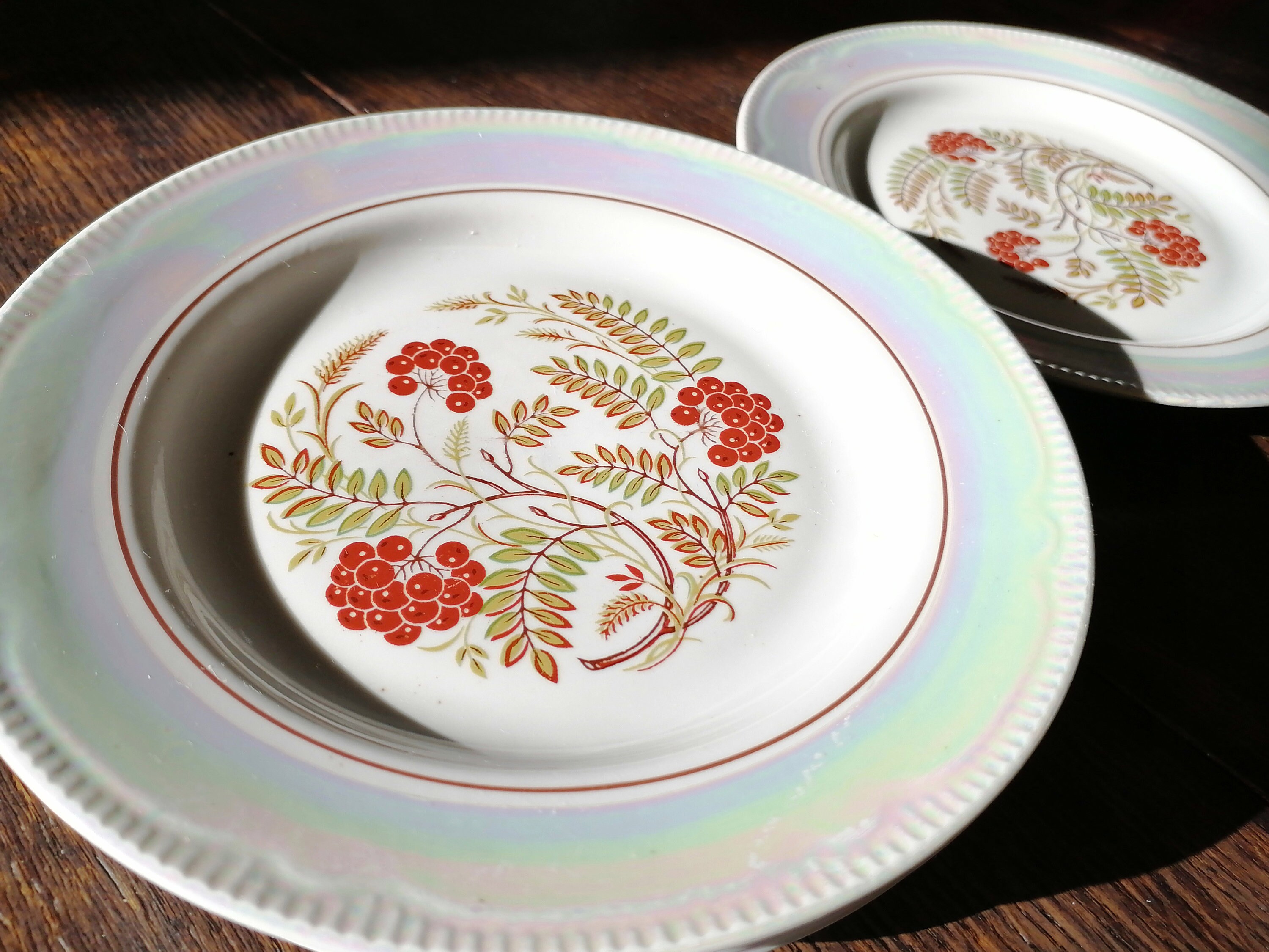 Antique porcelain dessert plates/ Halfporcelain plates/ Etsy